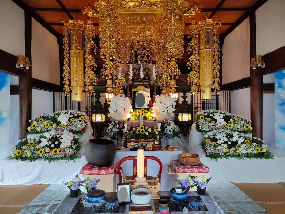 伊勢原市法泉寺の寺院葬 小さな葬儀 家族葬の画像